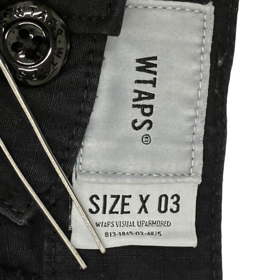 【値下げ】WTAPS 25AW MILT9601 TROUSERS RIPSTOP パンツ 252WVDT-PTM01 ブラック サイズ：X03 (梅_7
