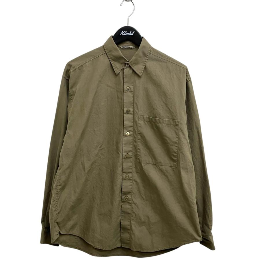 AURALEE（オーラリー） AURALEE WASHED FINX TWILL BIG SHIRT 長袖