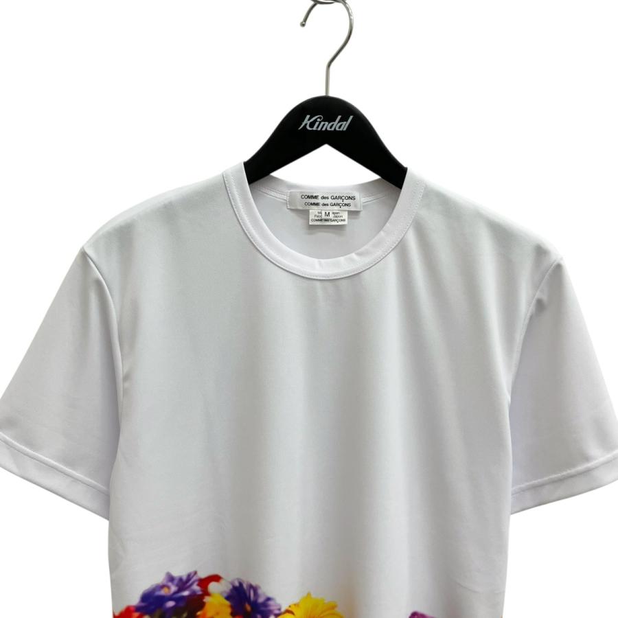 コムコム コムデギャルソンお花カットソー美品 コムデギャルソン フラワー、花Tシャツ 【公式通販】