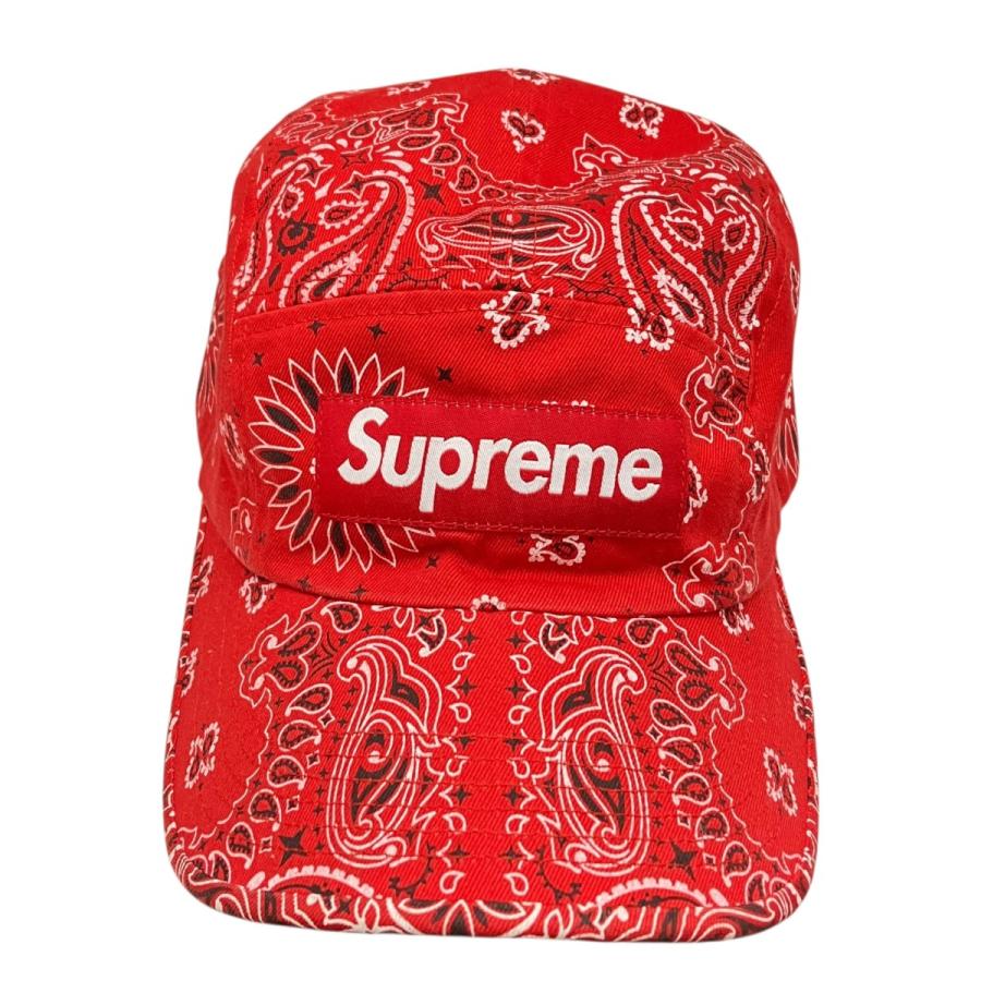 Supreme バンダナ柄キャップ レッド Supreme（シュプリーム） 【値下げ】Supreme BANDANA CAMP CAP