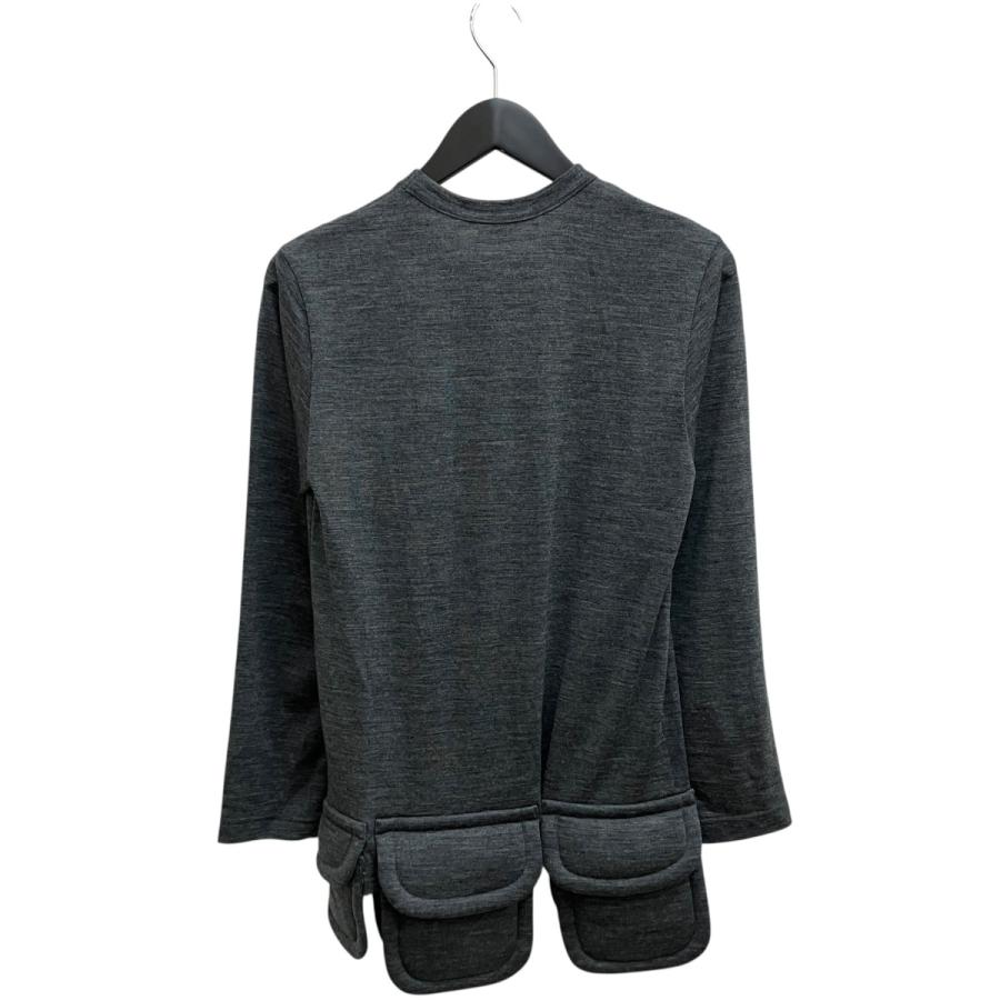 美品 COMME des GARCONS コムデギャルソン リボンプリント クルーネック 長袖 ニットカットソー AD2013 M ネイビー レディース 古着 中古 USED COMME des GARCONS - 美品 COMME des GARCONS コムデギャルソン リボン