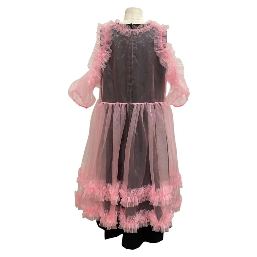 ノワールケイニノミヤ noir kei ninomiya 25AW ワンピース 3P-O001 ブラック×ピンク サイズ：S_1