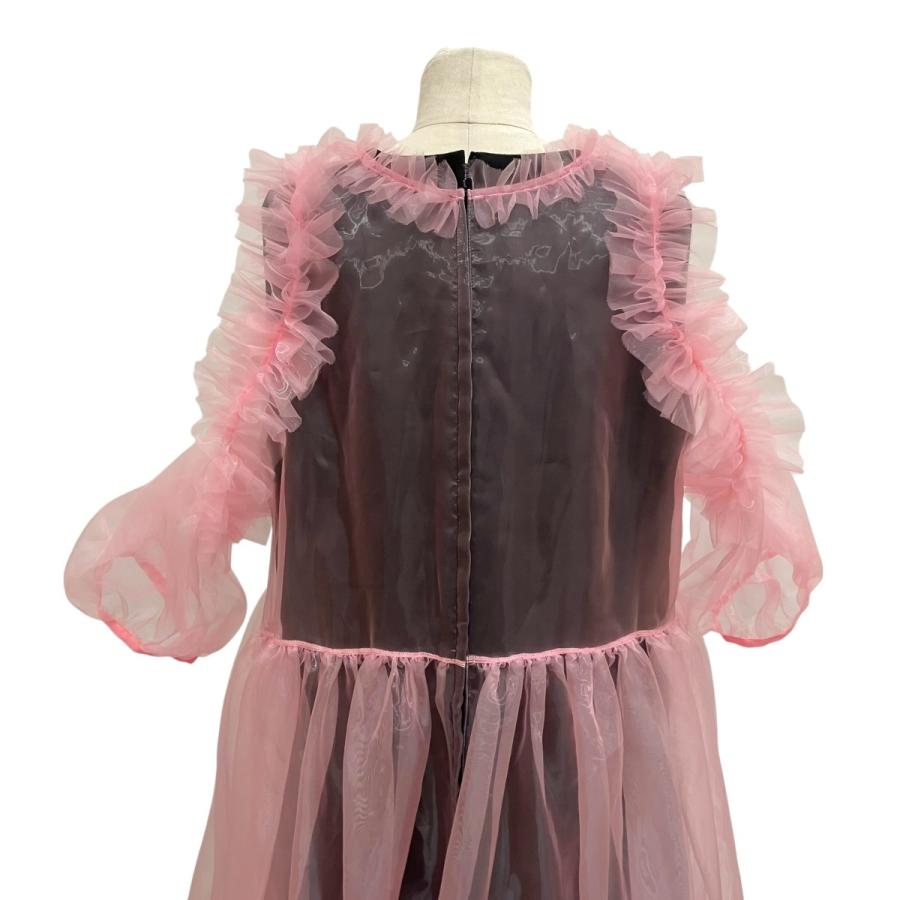 ノワールケイニノミヤ noir kei ninomiya 25AW ワンピース 3P-O001 ブラック×ピンク サイズ：S_4