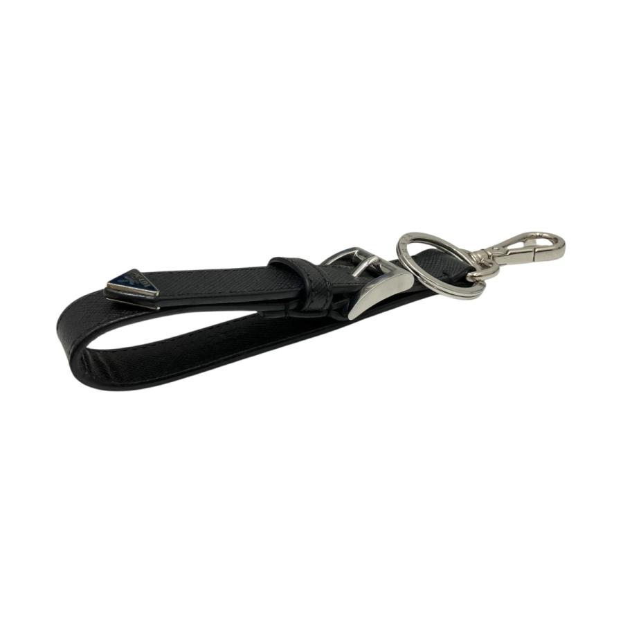 プラダ　PRADA サフィアーノレザー　キーリング　2PP041 ブラック　黒 PRADA（プラダ） サフィアーノレザー キーチェーン キーリング 2PP041