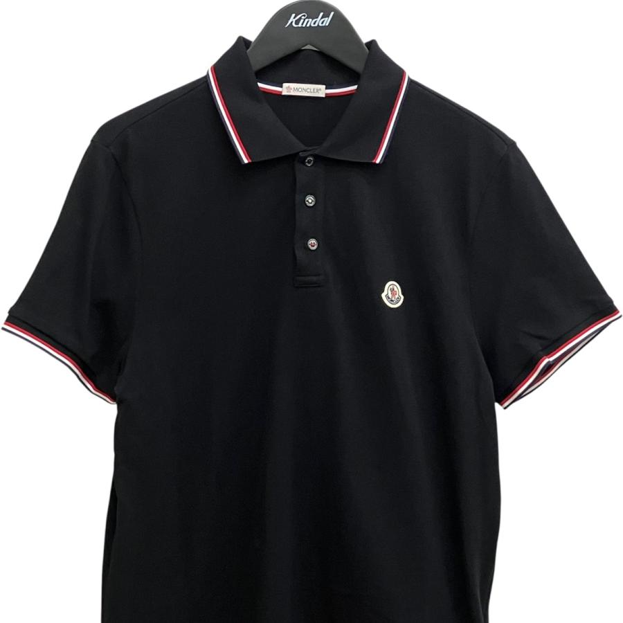 モンクレール MONCLER S S POLO 半袖ポロシャツ I10918A70300 ブラック サイズ：L_2