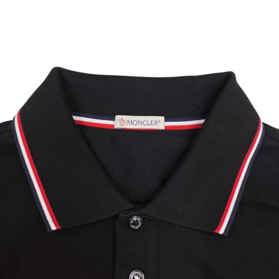 モンクレール MONCLER S S POLO 半袖ポロシャツ I10918A70300 ブラック サイズ：L_4