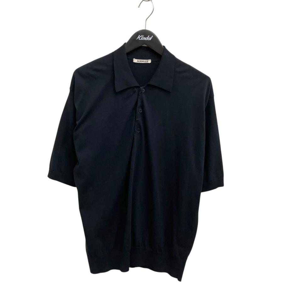 AURALEE（オーラリー） AURALEE SUPER HIGH GAUGE COTTON KNIT POLO