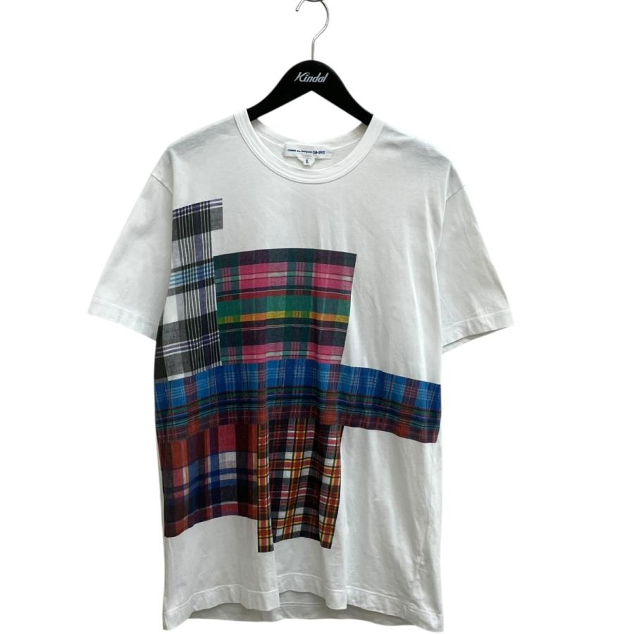 COMME des GARCONS SHIRT 【値下げ】COMME 25SS チェックプリントT 