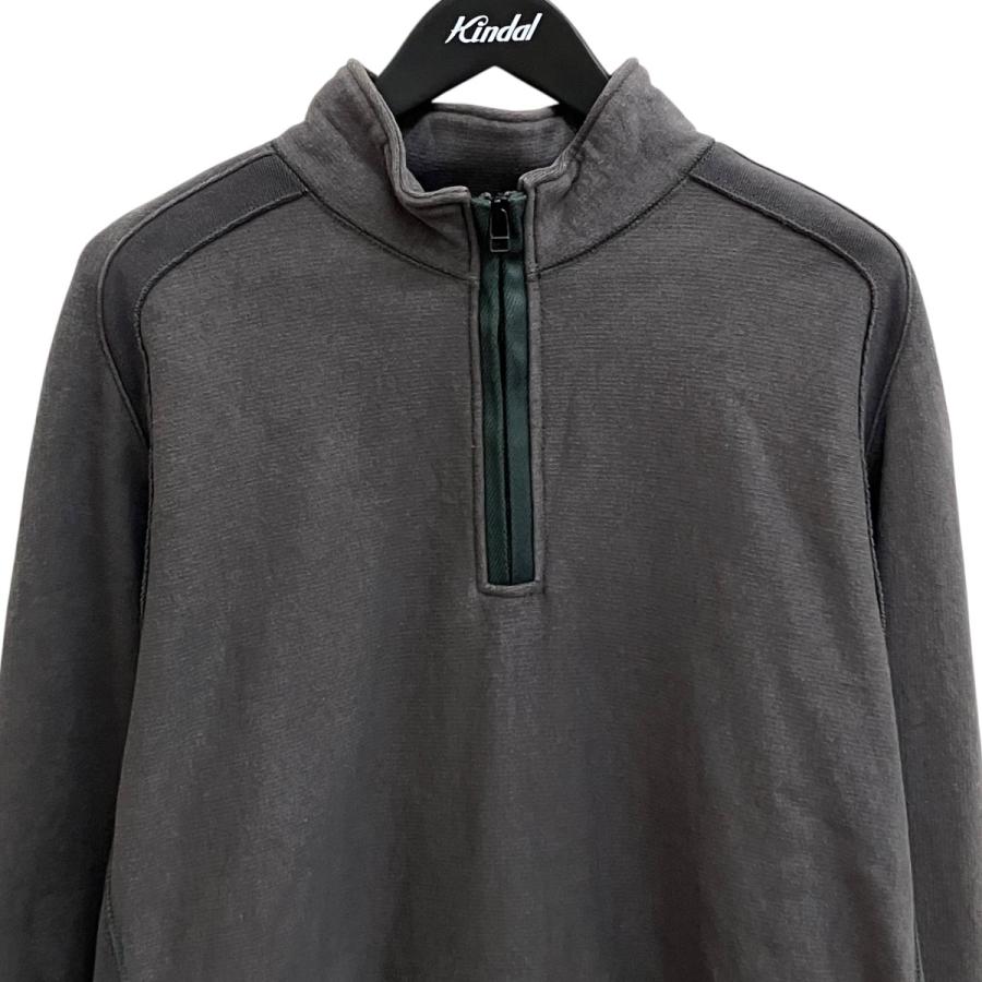 JIAN YE　SOLID ZIP TOP　ハーフジップ　スウェット　L　グレー メンズ JIAN YE SOLID ZIP TOP ハーフジップ スウェット L グレー
