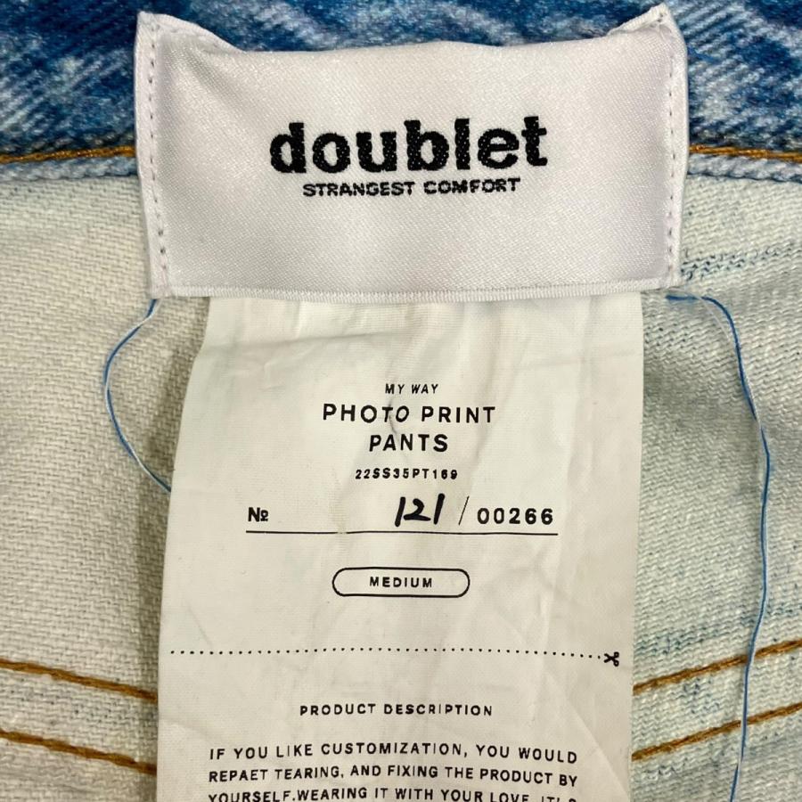 doublet（ダブレット） 【値下げ】doublet PHOTO PRINT PANTS デニム