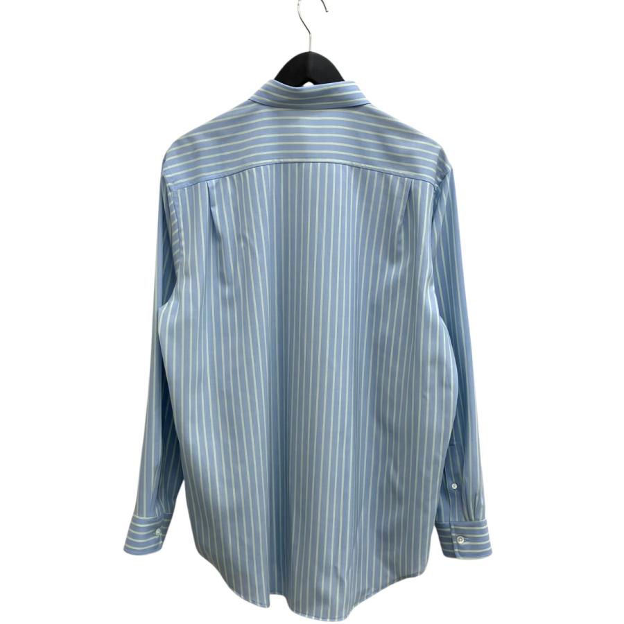 オーラリー AURALEE SUPER FINE WOOL STRIPE SHIRT ストライプシャツ A26SS01WW ブルー サイズ：3の画像