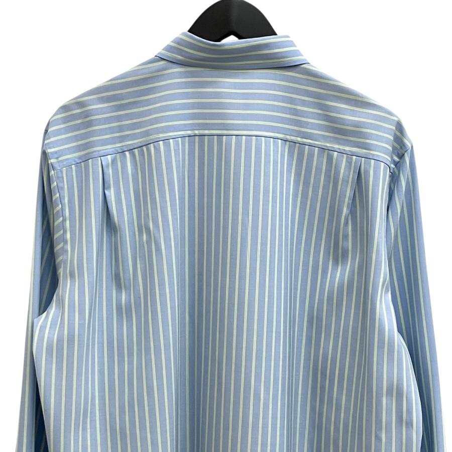 オーラリー AURALEE SUPER FINE WOOL STRIPE SHIRT ストライプシャツ A26SS01WW ブルー サイズ：3の画像