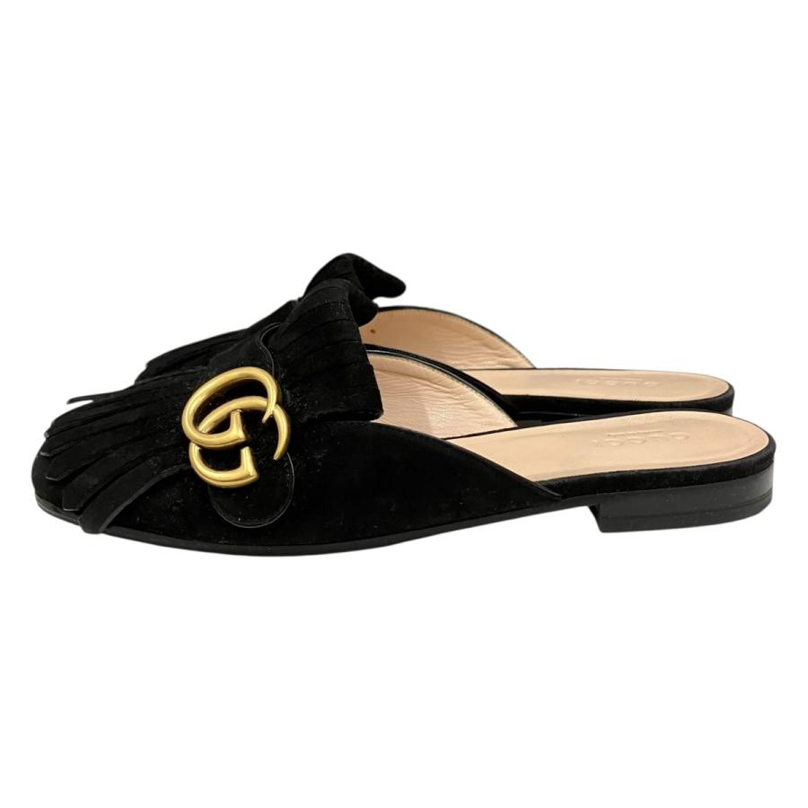 GUCCI（グッチ） GUCCI GGマーモント スエードローファー ミュール