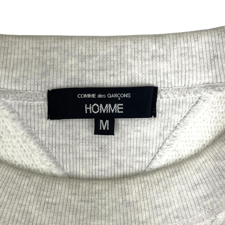 コムデギャルソンオム COMME des GARCONS HOMME AD2025 トレーナー HP-T010 ライトグレー×ブラック サイズ：M_5