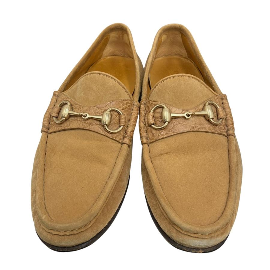 GUCCI（グッチ） スエード ホースビットローファー 155182 ベージュ 
