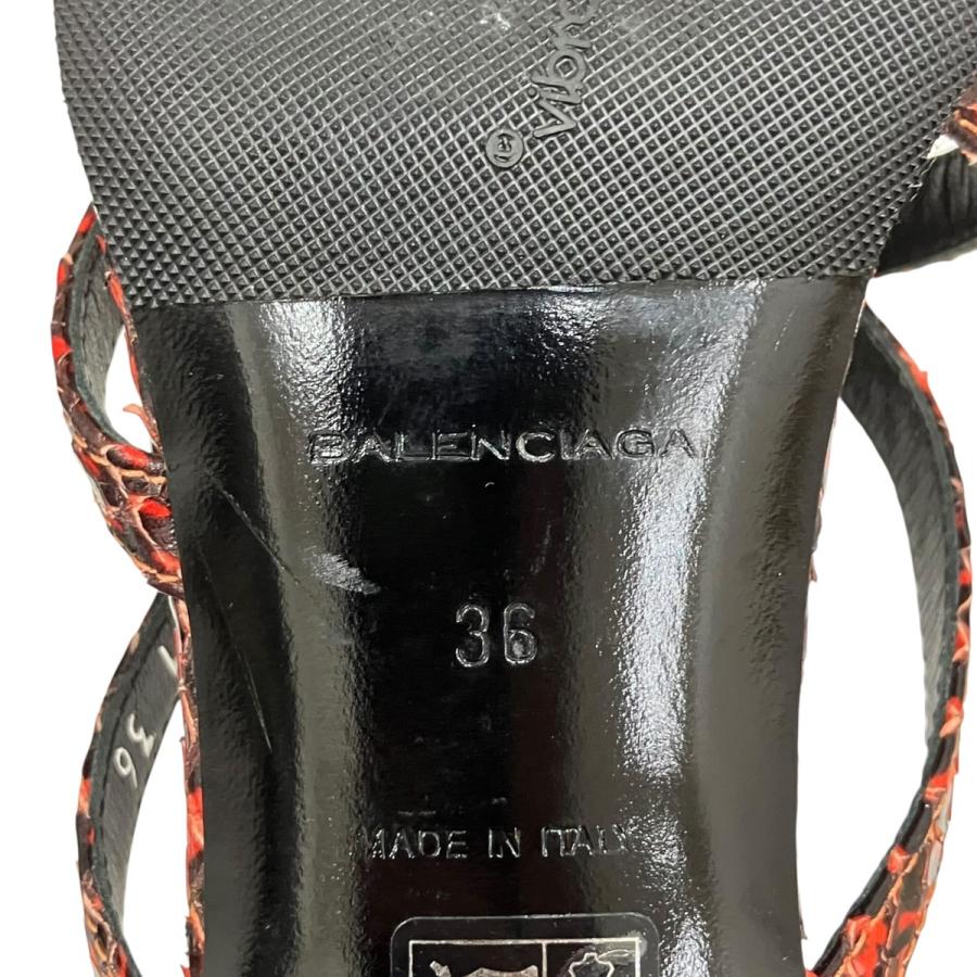 バレンシアガ BALENCIAGA ストラップサンダル 292711 レッド サイズ：36(約23.0~24.0)_6