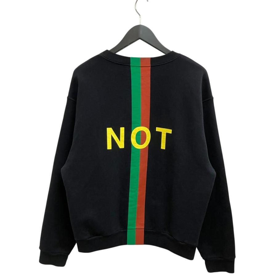 グッチ GUCCI 20AW Fake Not Print Sweatshirt スウェット 635847 XJCXY ブラック×イエロー×ブラウン_1