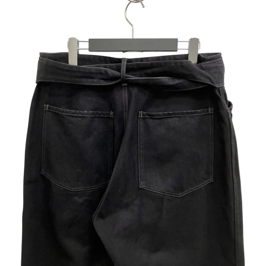 COMOLI（コモリ） COMOLI 26SS ブラックデニムベルテッドパンツ D01