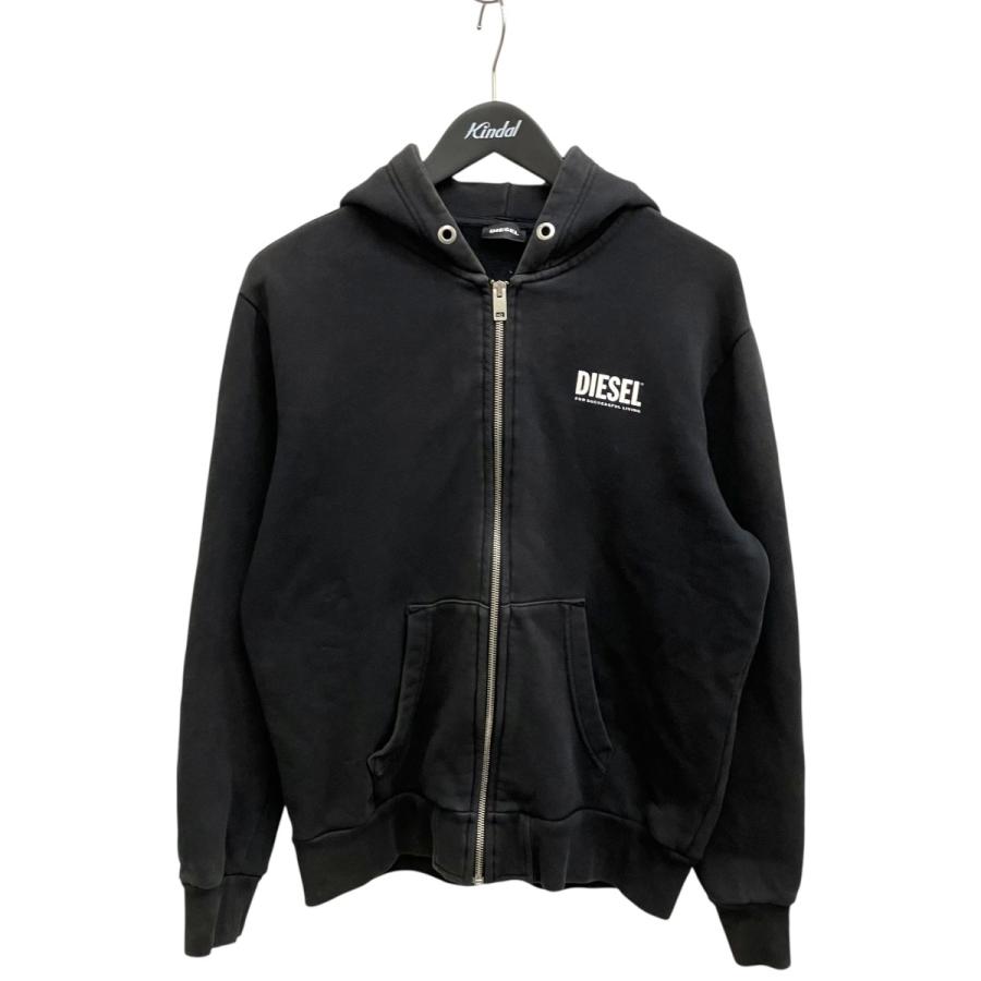 DIESEL（ディーゼル） ジップパーカー 00J4YP ブラック サイズ：14