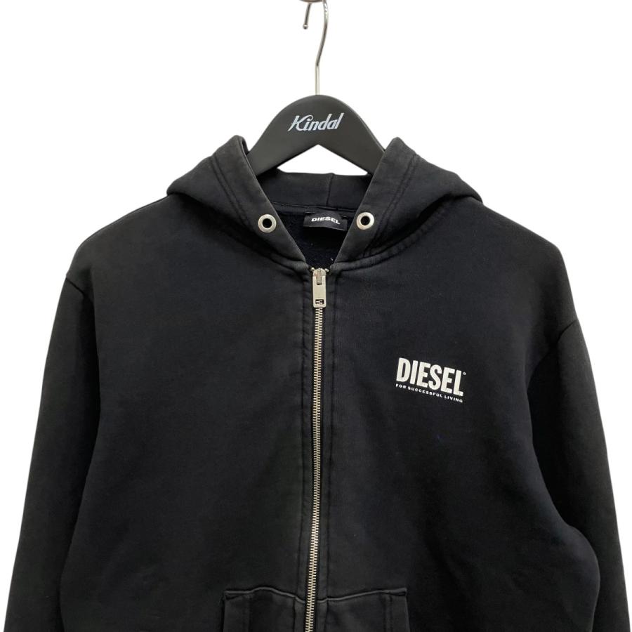 DIESEL（ディーゼル） ジップパーカー 00J4YP ブラック サイズ：14