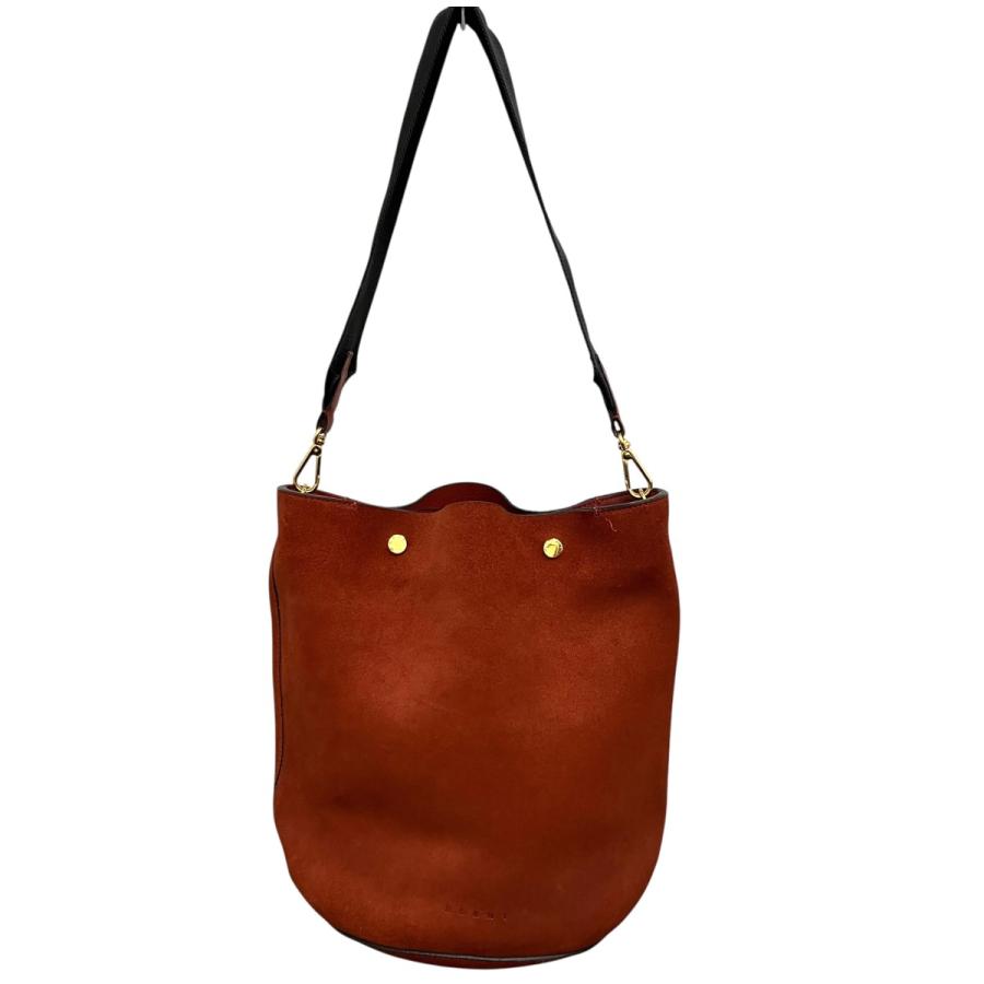 kaa　美品マルニMARNI イエロー×ブラウン レザーショルダーバッグ MARNI（マルニ） ショルダーバッグ ブラウン : カインドオルYahoo!店