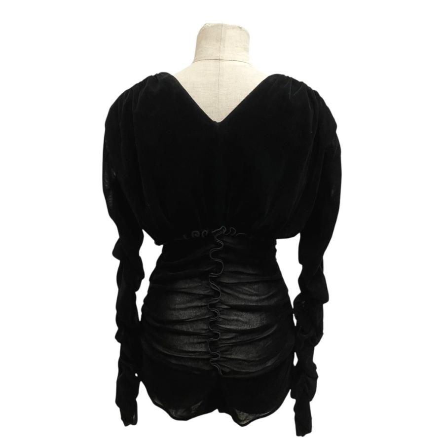 FETICO フェティコ チュール ボディスーツ ベルベット タートルネック フェティコ FETICO TULLE GATHERED BODYSUIT ボディスーツ FTC254-0420