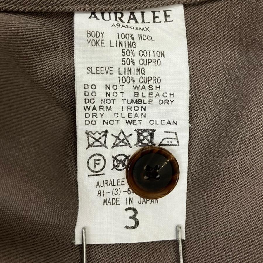 AURALEE（オーラリー） AURALEE WOOL MAX GABAGINE SHIRT 長袖シャツ