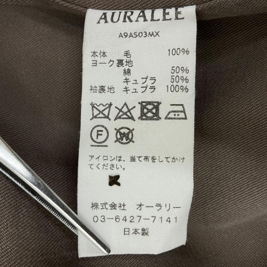 AURALEE（オーラリー） AURALEE WOOL MAX GABAGINE SHIRT 長袖シャツ