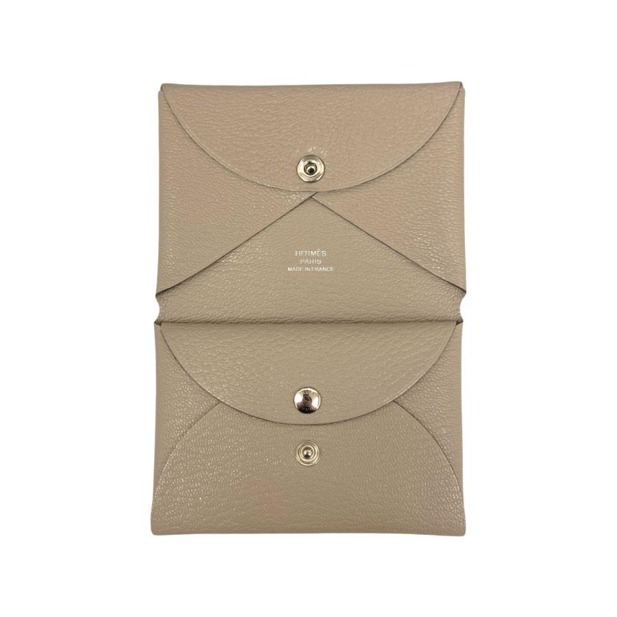 HERMES（エルメス） HERMES W刻印 カルヴィ デュオ エトゥープ コイン