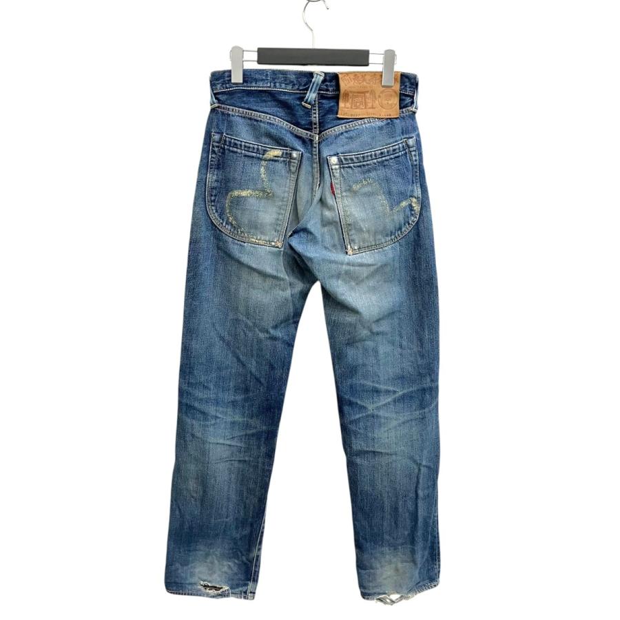 【即日発送】EVISU ブルーデニム 27×35 エヴィス EVISU デニムパンツ ブルー サイズ：31×35 : カインドオル