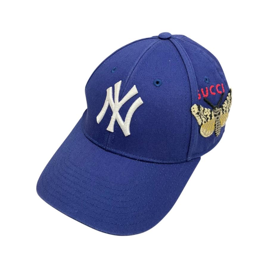 GUCCI 帽子 キャップ NY コラボ 青 限定 希少 GUCCI（グッチ） グッチ×ニューエラ GUCCI×New Era キャップ ブルー