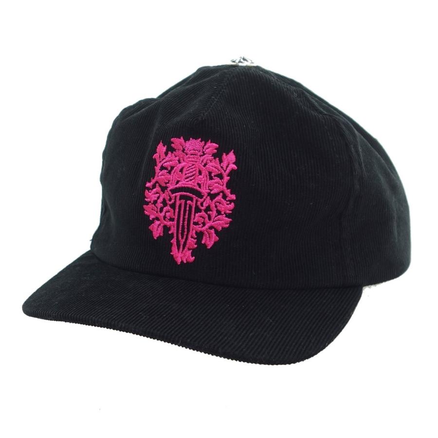最安 Chrome Hearts Slouchy 5panel コーデュロイトラッカーキャップ ブラック ピンク 京都店 超人気の Atempletonphoto Com