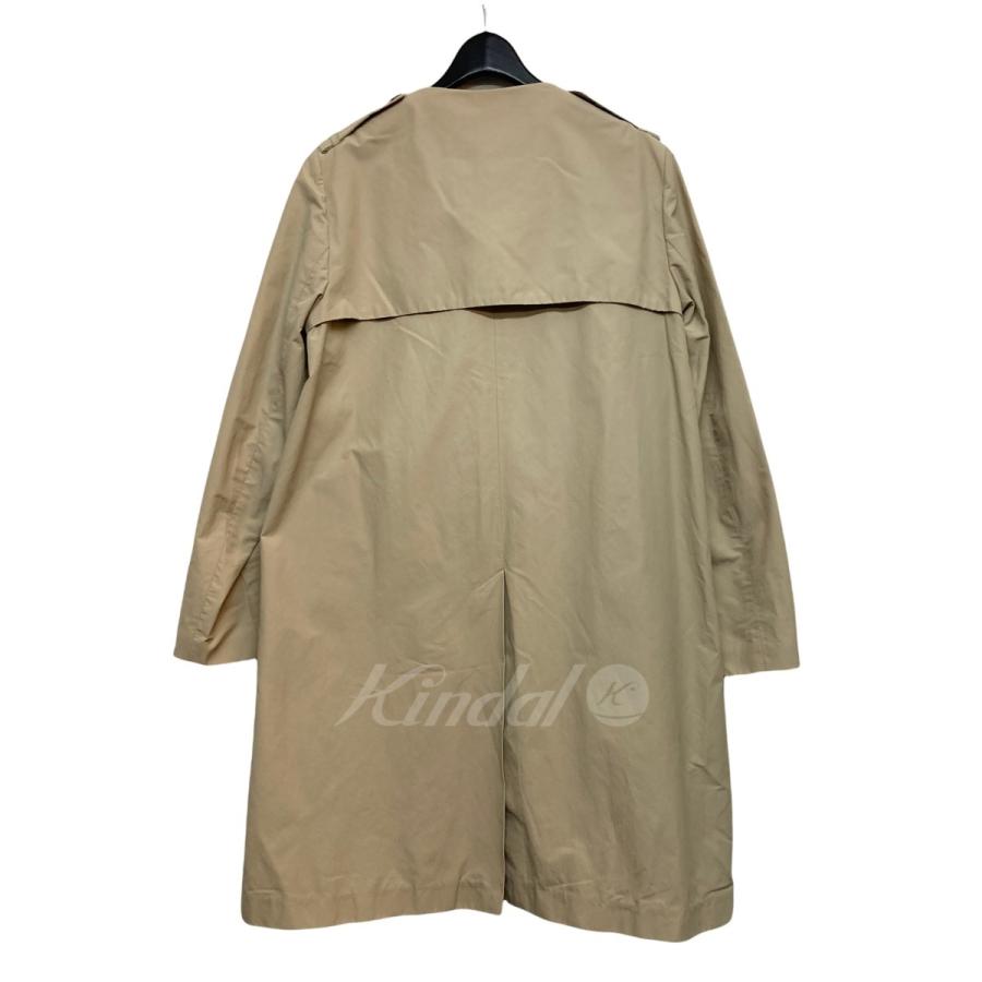 値下げ】MONCLER PRUMIER ノーカラーコート ベージュ サイズ：1 (京都 