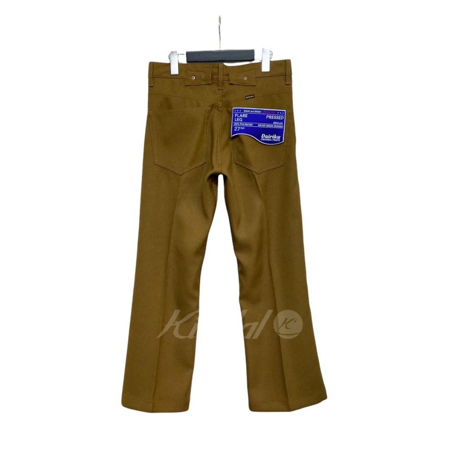 DAIRIKU 21SS B-11-Soil Flare Flasher Pressed Pants パンツ カーキ 