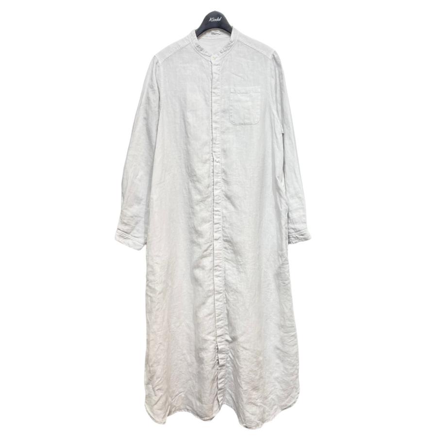 高い素材 21aw Robe Nest リネンバンドカラーシャツワンピース 2404 京都店 サイズ 1 ホワイト ワンピース Www Floridapace Gov