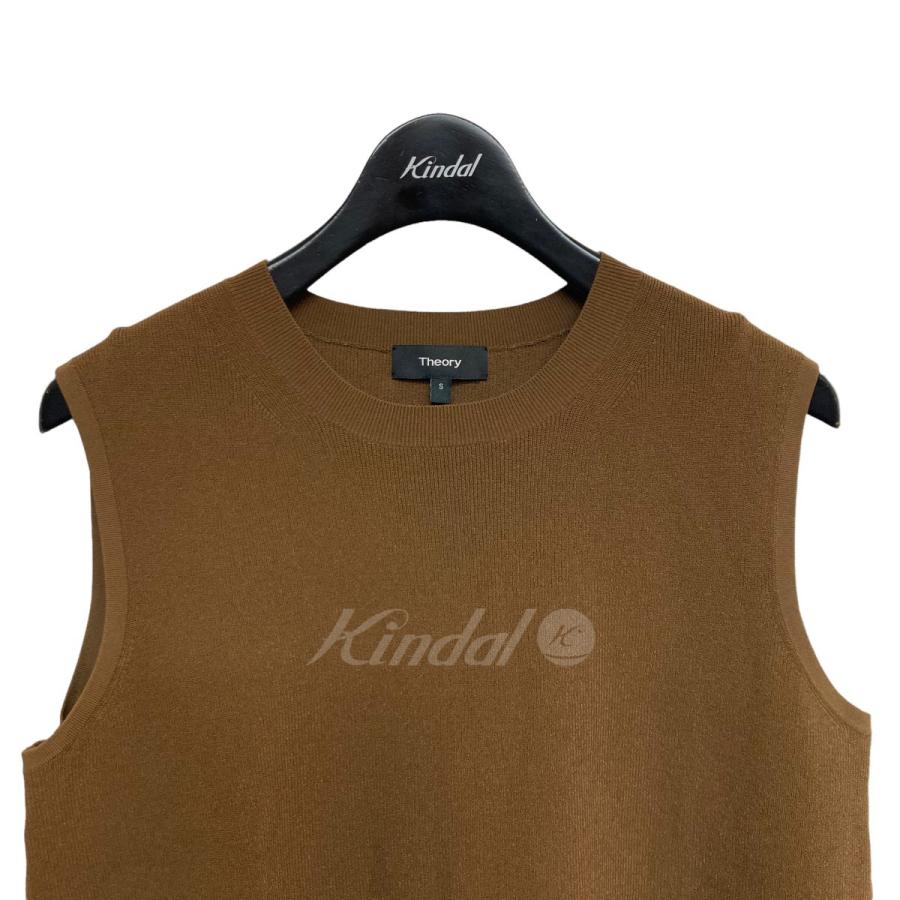 美品　セオリー MAYANLY COMPACT CREPE ノースリーブニット Theory ノースリーブ ニット Compact Crepe Mayanly - メルカリ