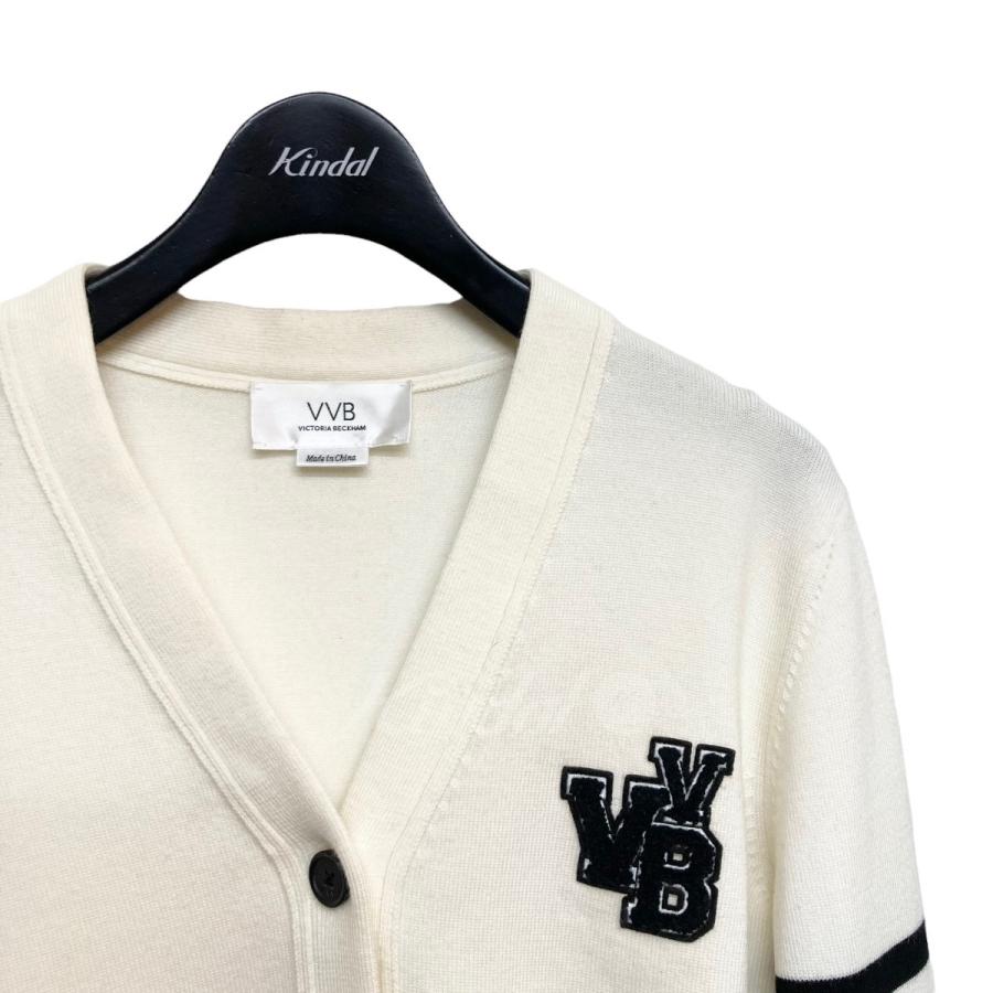 Victoria Beckham バーシティーカーディガン ホワイト×ブラック サイズ  