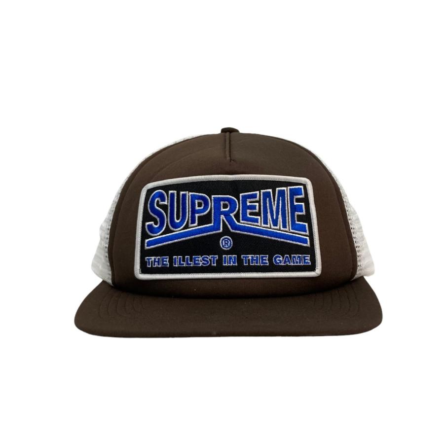 SUPREME Illest Mesh Back 5-Panel キャップ ブラウン×ホワイト (京都 