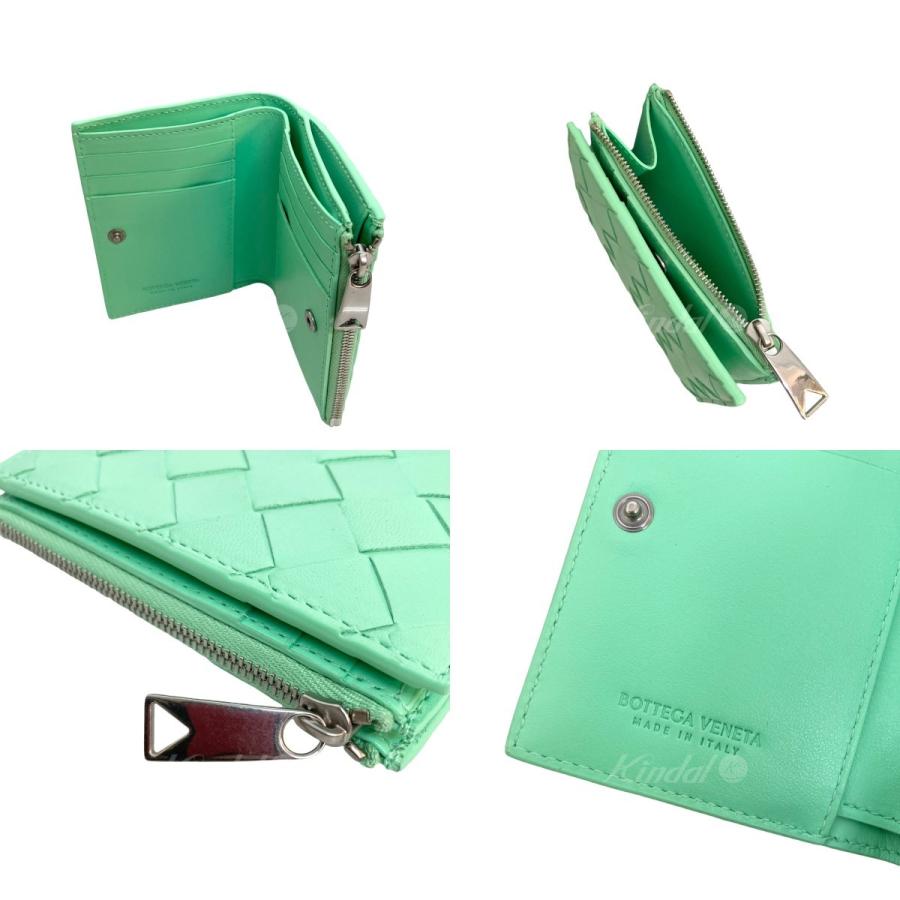 BOTTEGA VENETA グリーン 二つ折り財布 ボッテガヴェネタ BOTTEGA VENETA 財布 二つ折り財布 折りたたみ