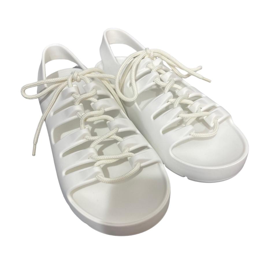 値下げ】BOTTEGA VENETA ジュリーラバーサンダル ホワイト サイズ：37 