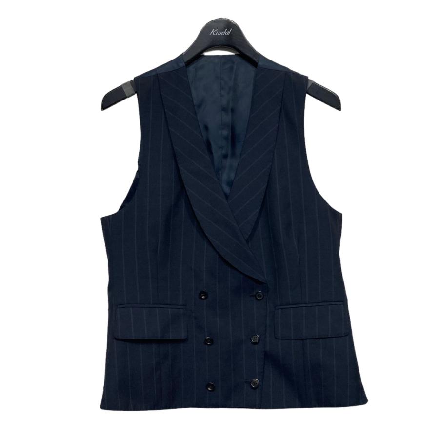 値下げ】GABRIELE PASINI ストライプジレ ネイビー サイズ：46 (京都店