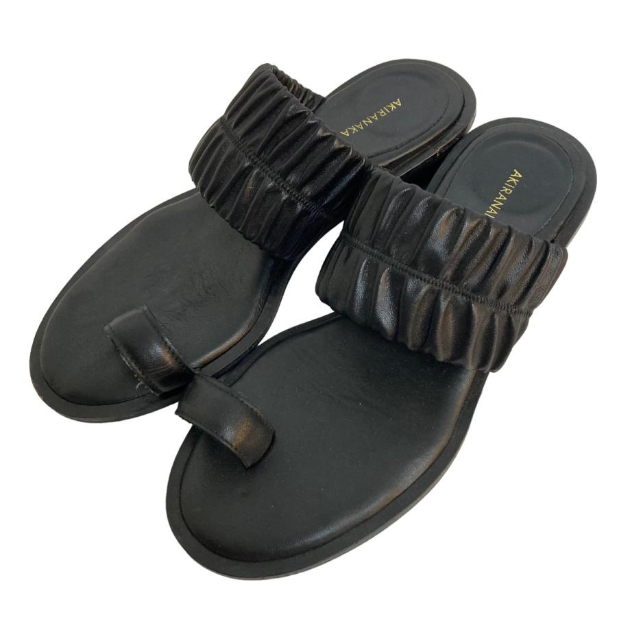 AKIRANAKA サンダル ブラック サイズ：36 (京都店) : カインドオル  