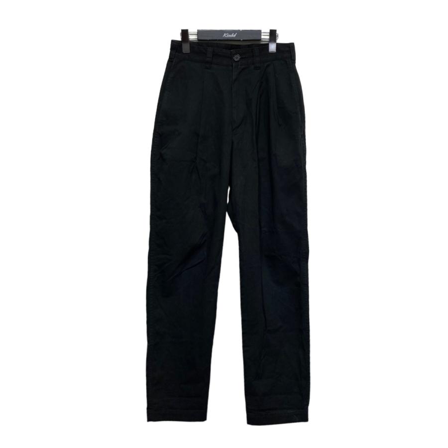 LENO 【値下げ】LENO 2 TUCK TROUSERS ブラック サイズ：3 (京都店 