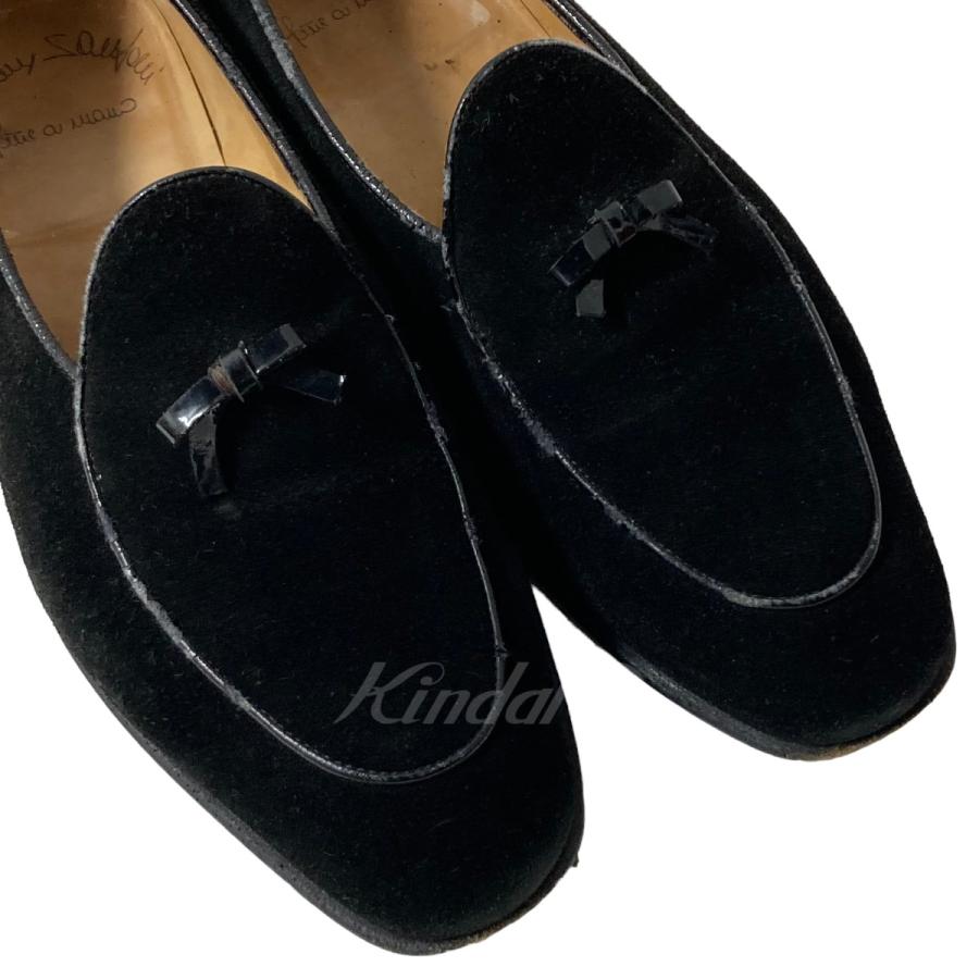 【値下げ】SANTONI スエードスリッポン ブラック サイズ：6 1／2 (京都店)｜kindal｜08