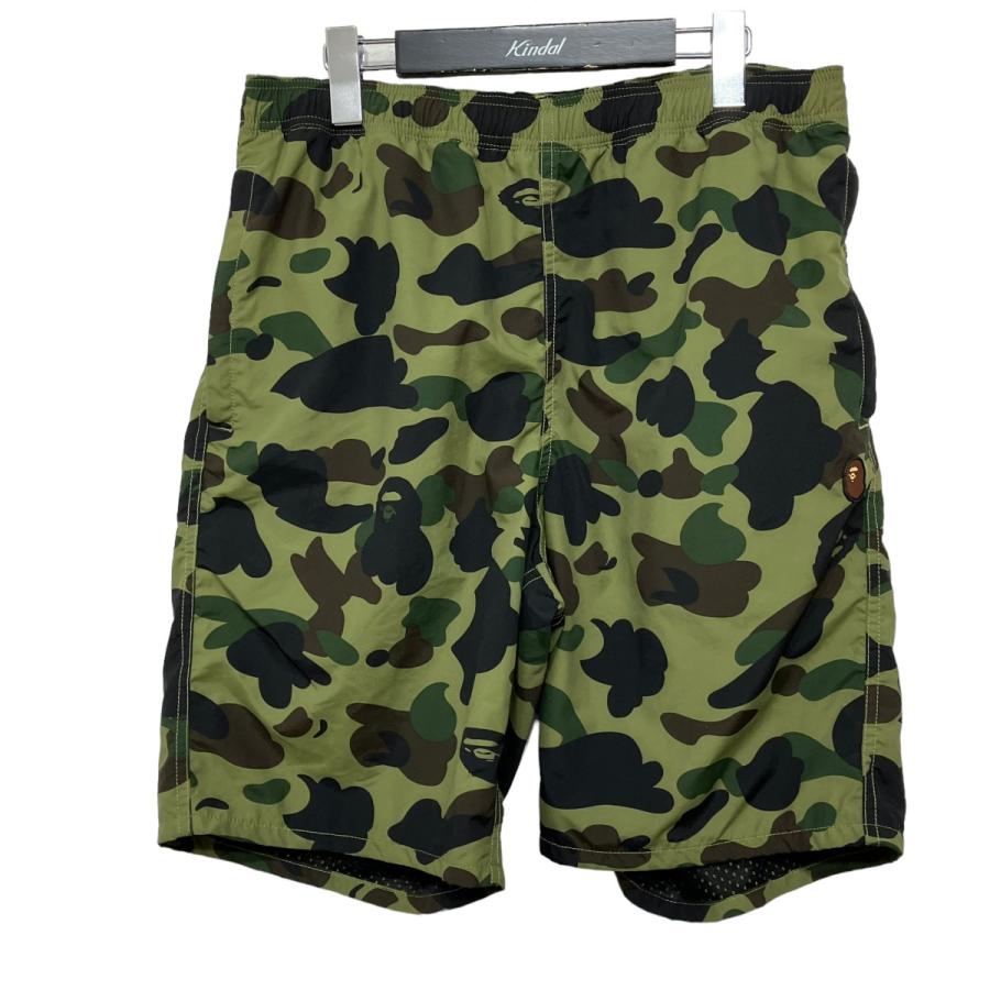 アベイシングエイプ A BATHING APE CAMO BEACH PANTS カモフラ ハーフ 