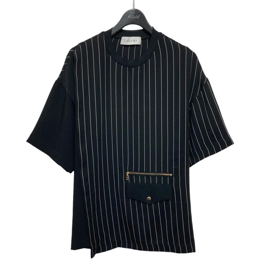 CULLNI ストライプ スラックス ブラック サイズ2