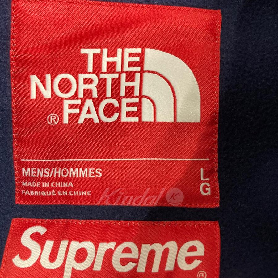 【値下げ】THE NORTH FACE×Supreme Bleached Denim Print Fleece jacket ブラック サイズ：L (EC)｜kindal｜06