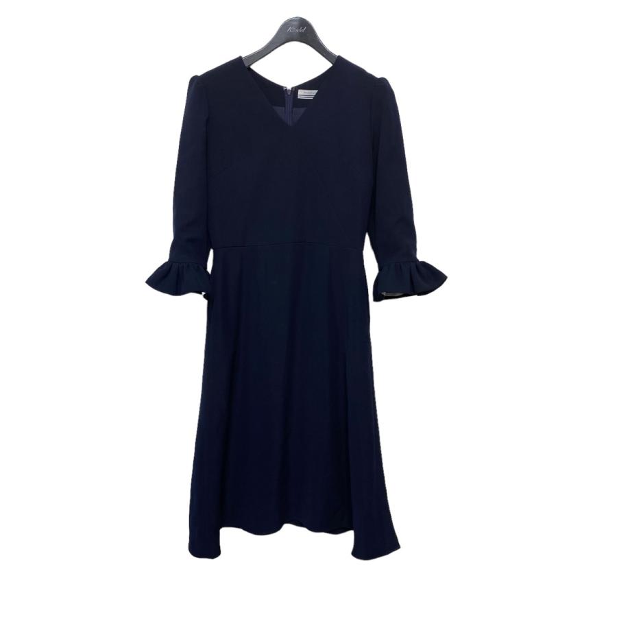 値下げ】BORDERS AT BALCONY V-NECK DRESS ネイビー サイズ：SIZE 38  