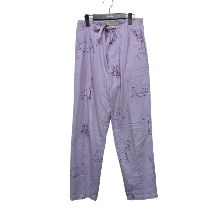 WRIGHT 【値下げ】WRYHT STRINGS WAIST TROUSER パープル サイズ：SIZE 