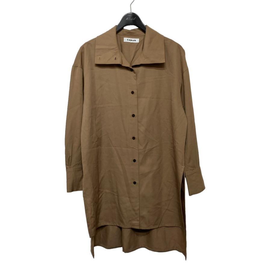 キャバン CABaN ウールツイル ハイネックロングシャツ 39068406702 